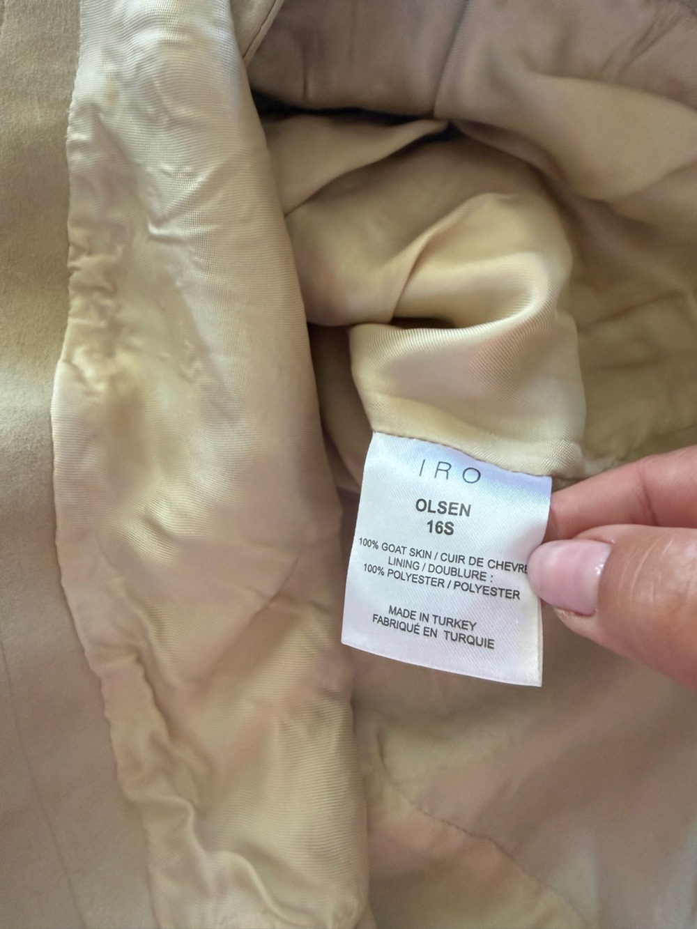 IRO Paris  suede leather mini skirt wrap  blogger Instagram favorite revolve - Picture 6 of 6